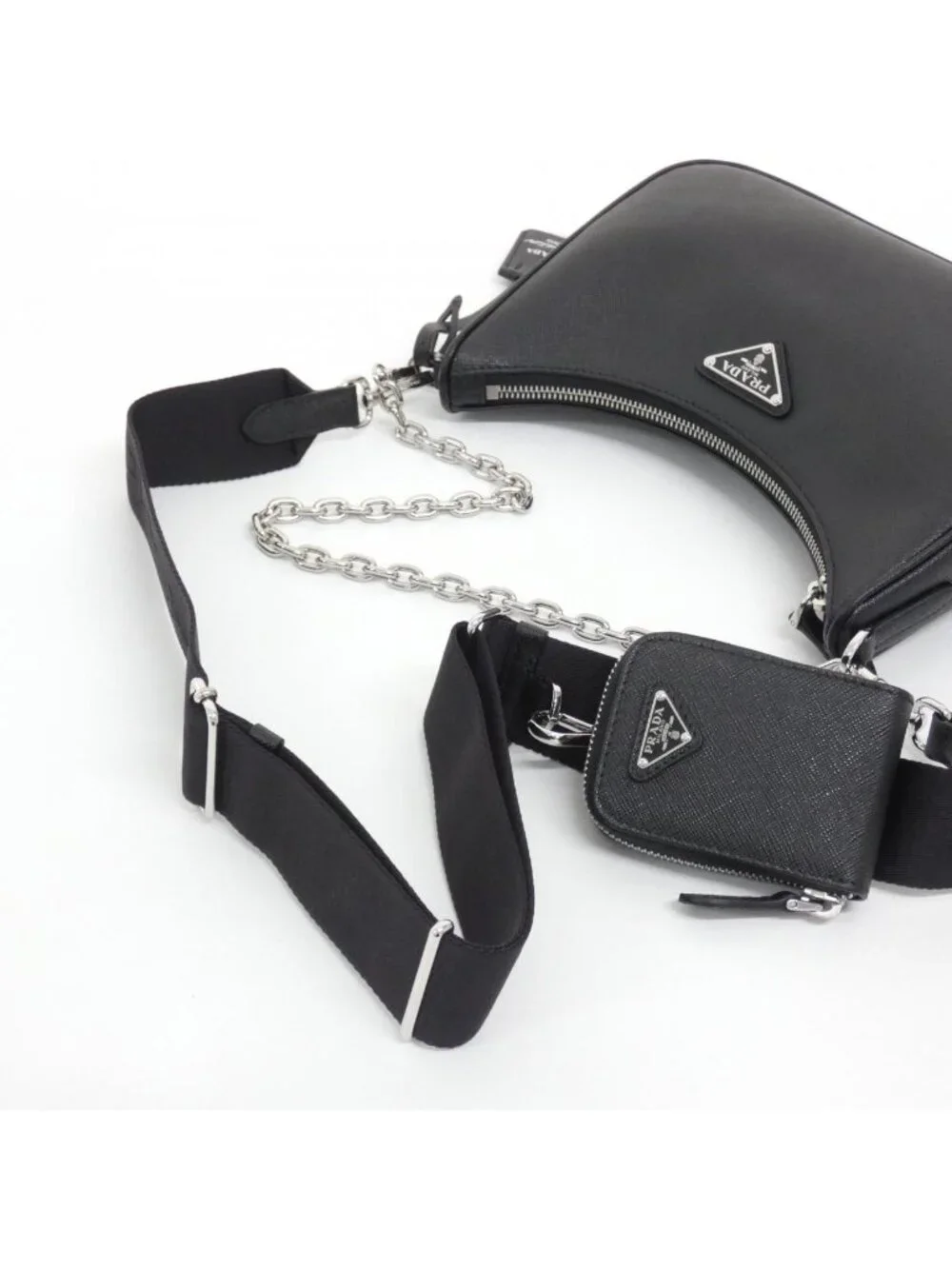 Prada Shoulder Bag Silver